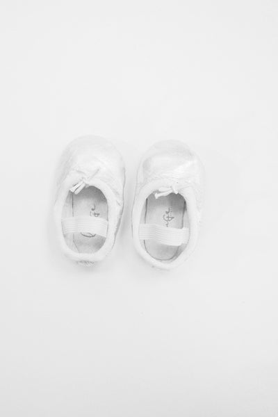 Silver baby ballet flats