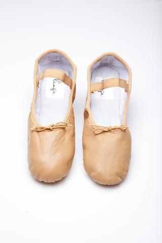 Caramel & Gold Ballet Flats for Women